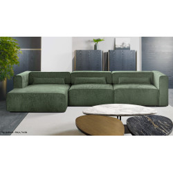 Canapea de colt Prestige Zanetto 4C Onyx stanga