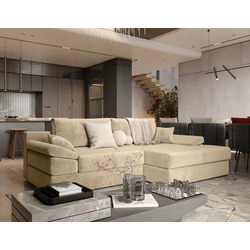 Диван угловой Sofyno Atlas Silk Rosa 18 Right (Beige) Thumb