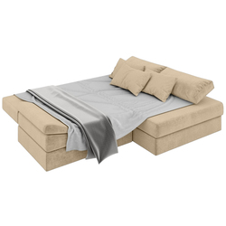 Диван угловой Sofyno Atlas Silk Rosa 18 Right (Beige) Thumb