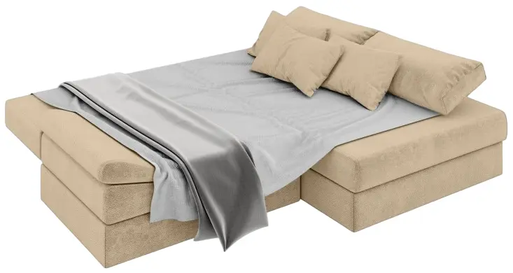 Диван угловой Sofyno Atlas Silk Rosa 18 Right (Beige)