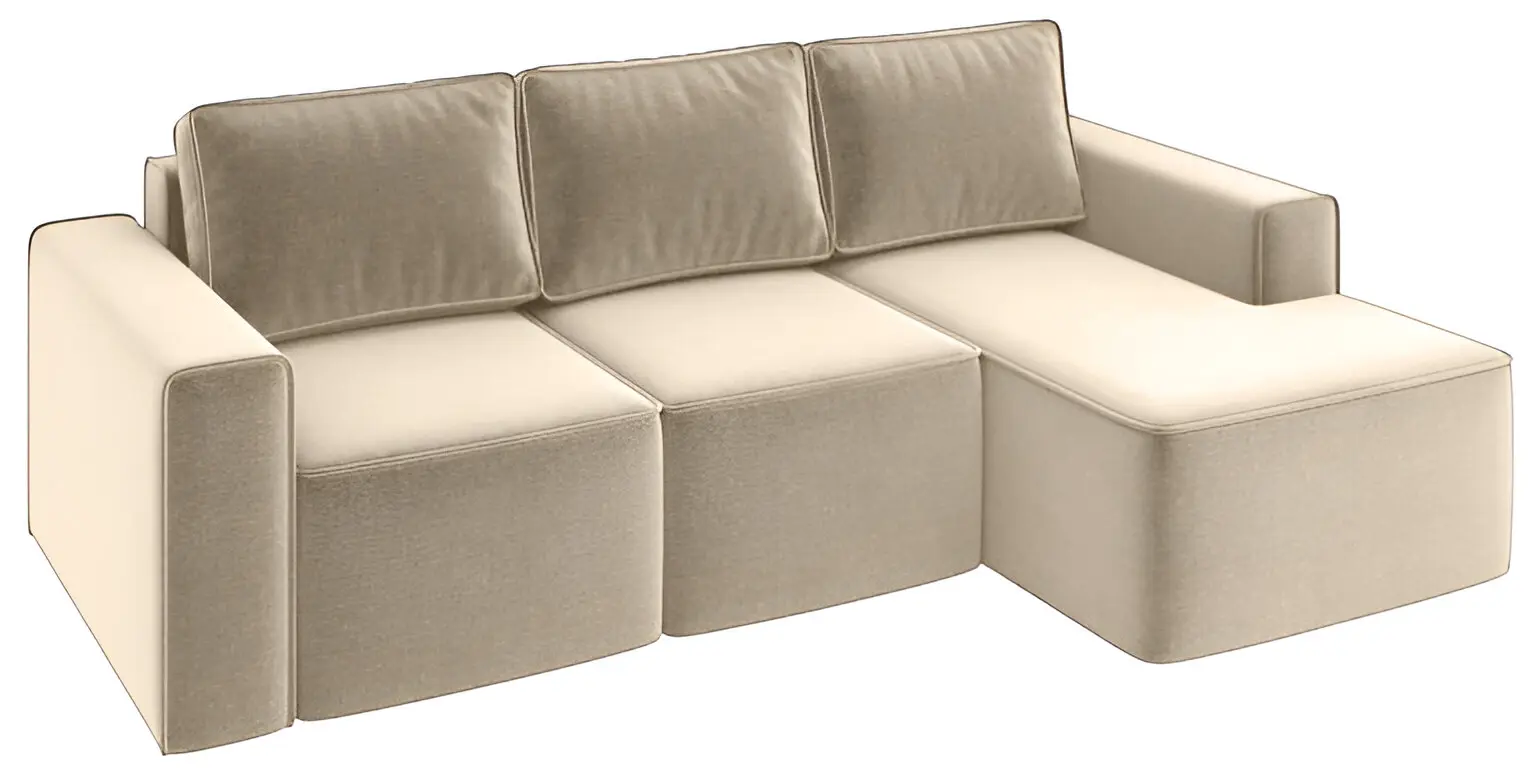 Диван угловой Sofyno Hugo Pola 6 Right (Beige) - 3