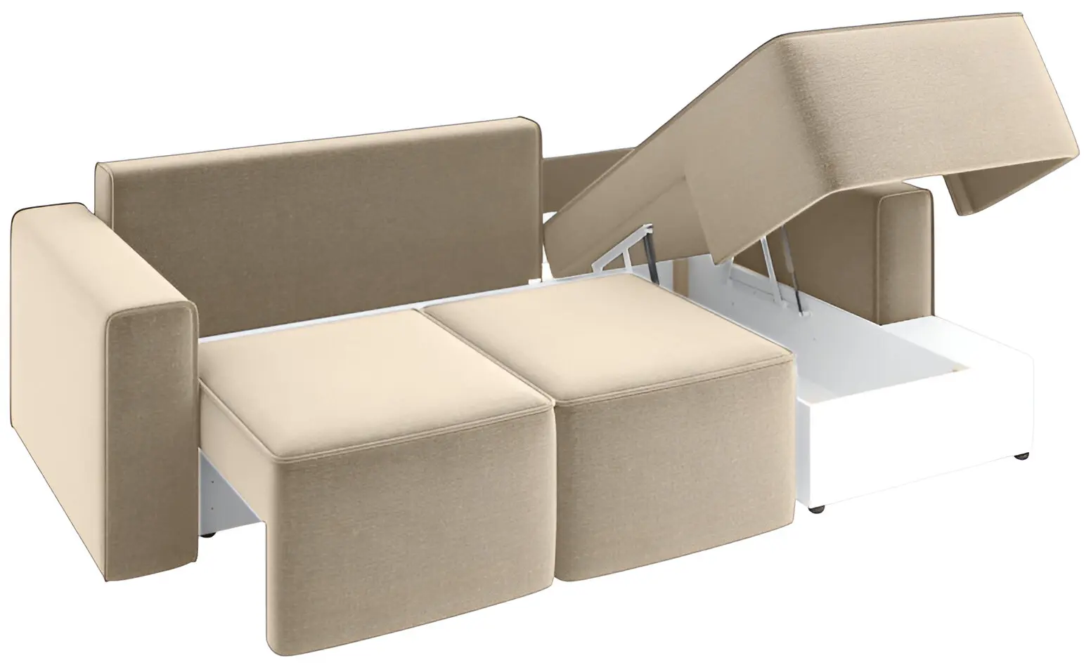 Диван угловой Sofyno Hugo Pola 6 Right (Beige) - 4