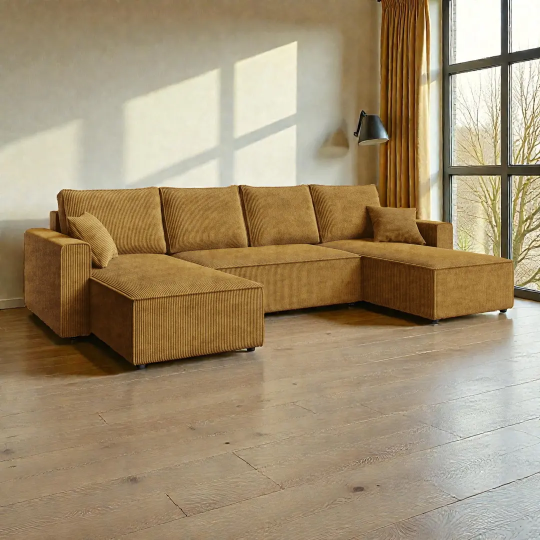 Canapea in forma de U Space Meble Amber U Poso 01 (Yellow Honey)