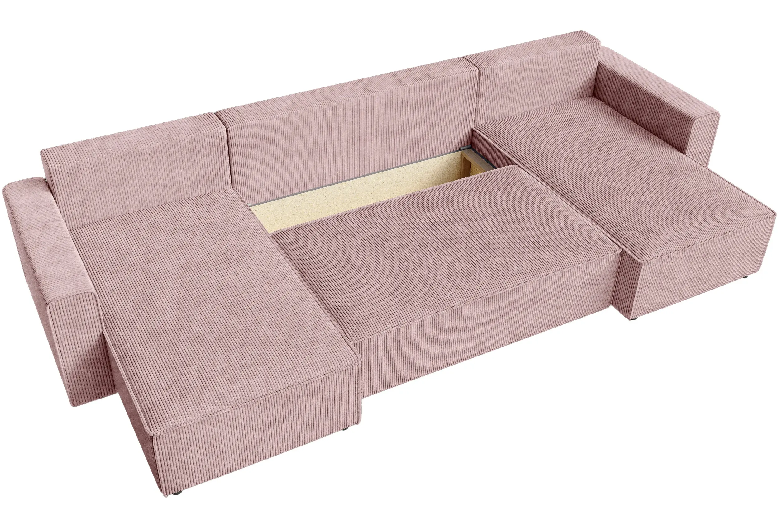 Canapea in forma de U Space Meble Amber U Poso 145 (Powder Pink) - 3