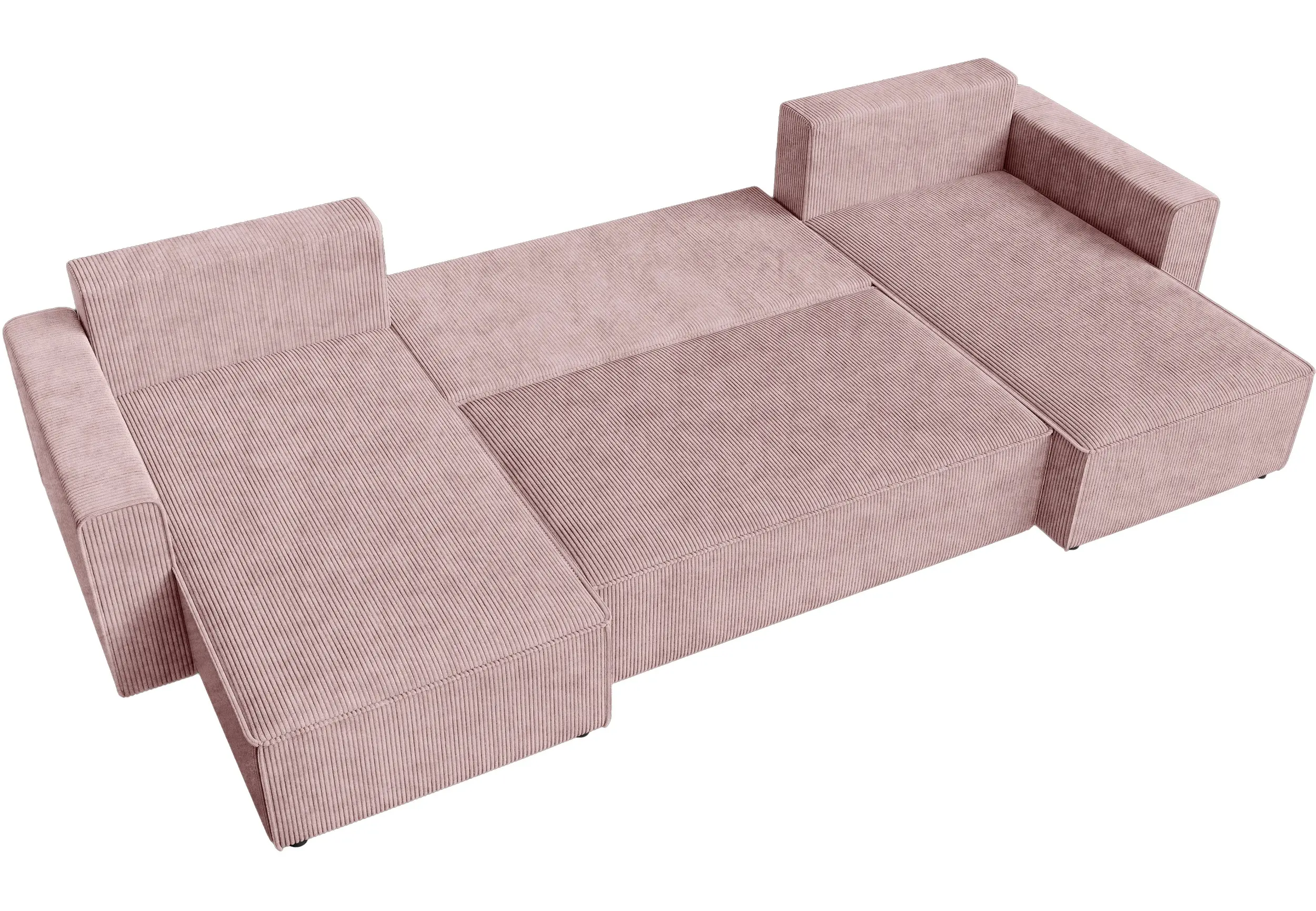Canapea in forma de U Space Meble Amber U Poso 145 (Powder Pink) - 4