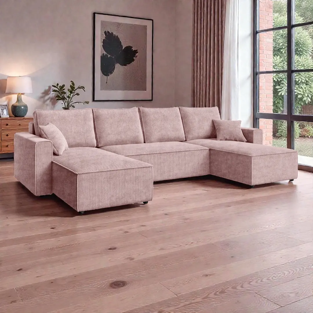 Canapea in forma de U Space Meble Amber U Poso 145 (Powder Pink)