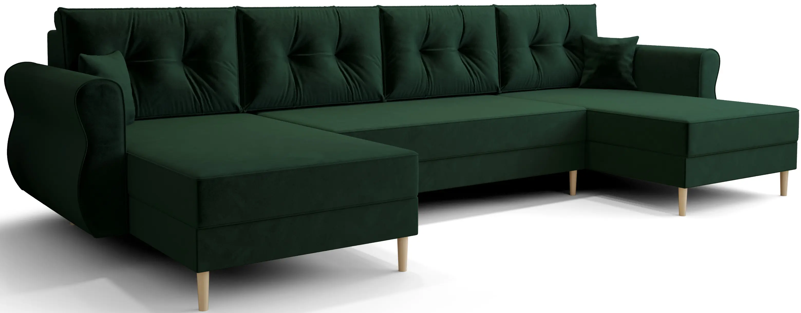 Canapea in forma de U Space Meble Apollo U Itaka 10 (Green Dark)