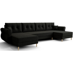 Диван П-образный Space Meble Apollo U Itaka 15 (Black) Thumb