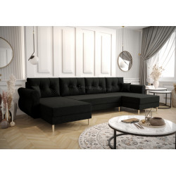 Диван П-образный Space Meble Apollo U Itaka 15 (Black)