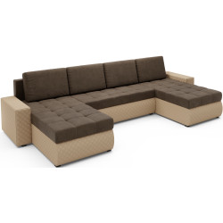 Canapea in forma de U Space Meble Bolt U Bis M20/D100Pik (Brown/Beige) Thumb