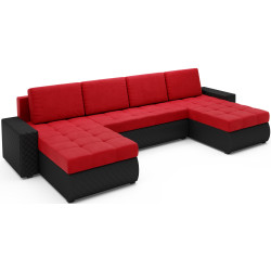 Canapea in forma de U Space Meble Bolt U Bis M22/D8Pik (Red/Black) Thumb