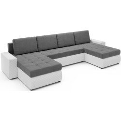 Canapea in forma de U Space Meble Bolt U Bis M27/D511Pik (Gray/White) Thumb