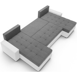 Canapea in forma de U Space Meble Bolt U Bis M27/D511Pik (Gray/White) Thumb