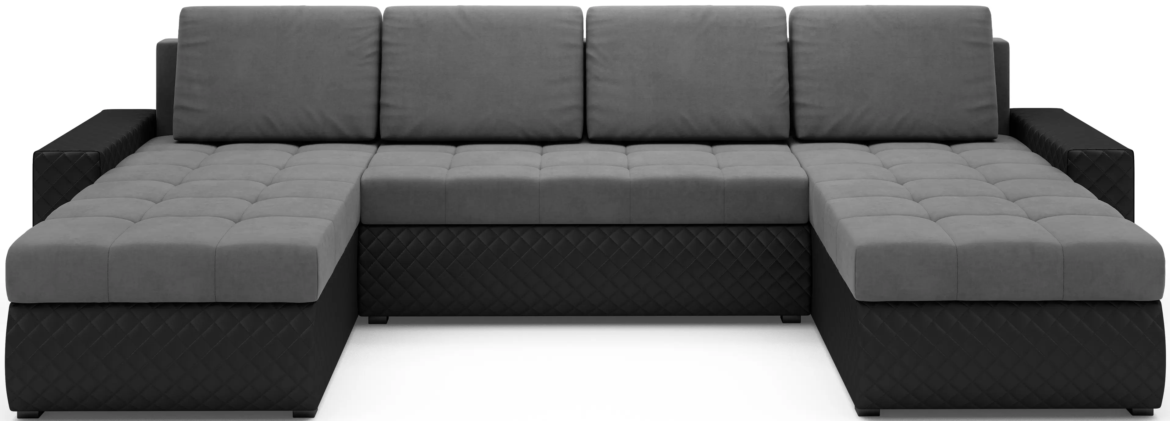 Canapea in forma de U Space Meble Bolt U Bis M27/D8Pik (Gray/Black)