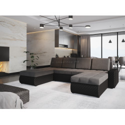 Canapea in forma de U Space Meble Bolt U Bis M27/D8Pik (Gray/Black)