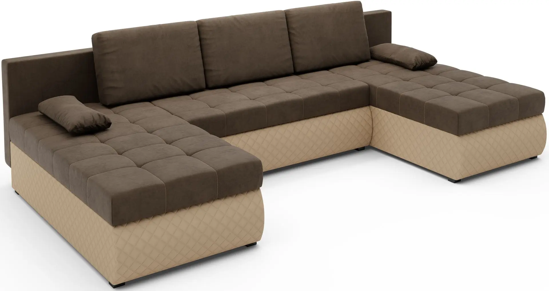 Canapea in forma de U Space Meble Bolt U M20/D100Pik (Brown/Beige)