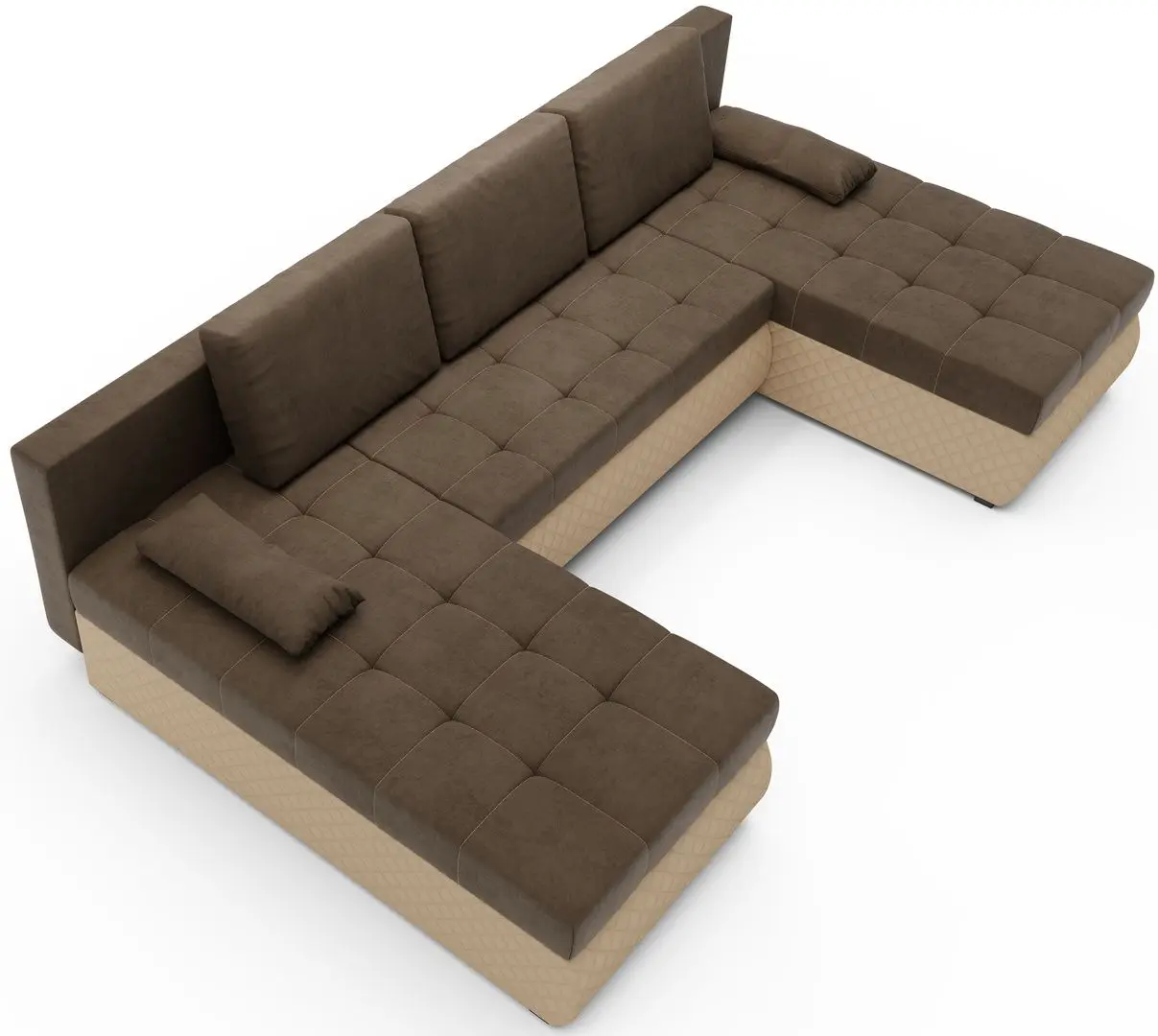 Canapea in forma de U Space Meble Bolt U M20/D100Pik (Brown/Beige)