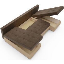 Canapea in forma de U Space Meble Bolt U M20/D100Pik (Brown/Beige) Thumb