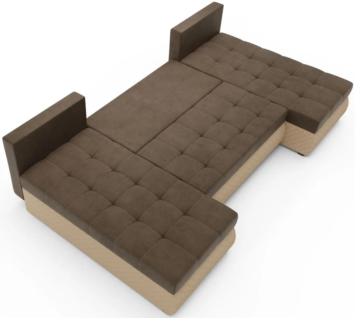 Canapea in forma de U Space Meble Bolt U M20/D100Pik (Brown/Beige)