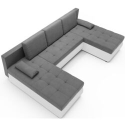 Canapea in forma de U Space Meble Bolt U M27/D511Pik (Gray/White) Thumb