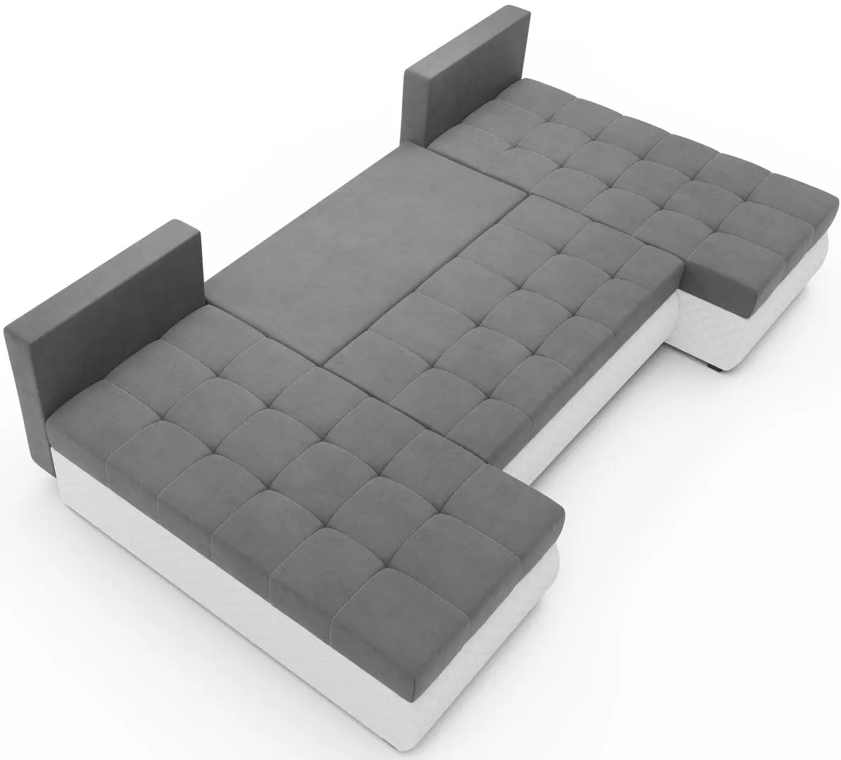 Canapea in forma de U Space Meble Bolt U M27/D511Pik (Gray/White)