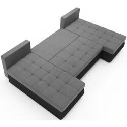 Canapea in forma de U Space Meble Bolt U M27/D8Pik (Gray/Black) Thumb
