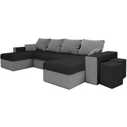 Canapea in forma de U Space Meble Boston Mikrofaza 15/Mikrofaza 27 (Black/Gray) Thumb
