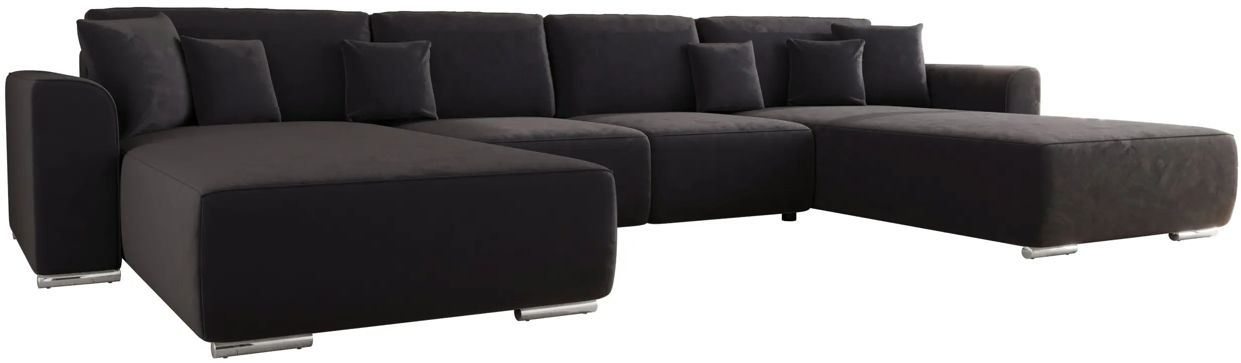 Диван П-образный Space Meble Gusto U Monolith 97 (Dark Graphite)