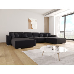 Диван П-образный Space Meble Gusto U Monolith 97 (Dark Graphite)