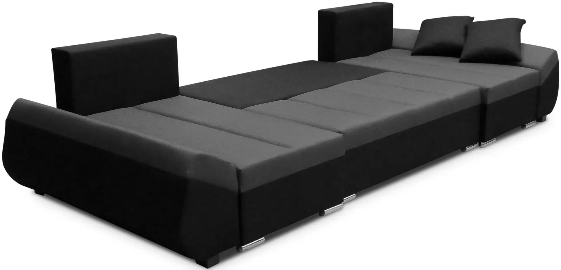 Canapea in forma de U Space Meble Korfu U Tornado 48/Tornado 16 (Brown Light/Gray) - 4
