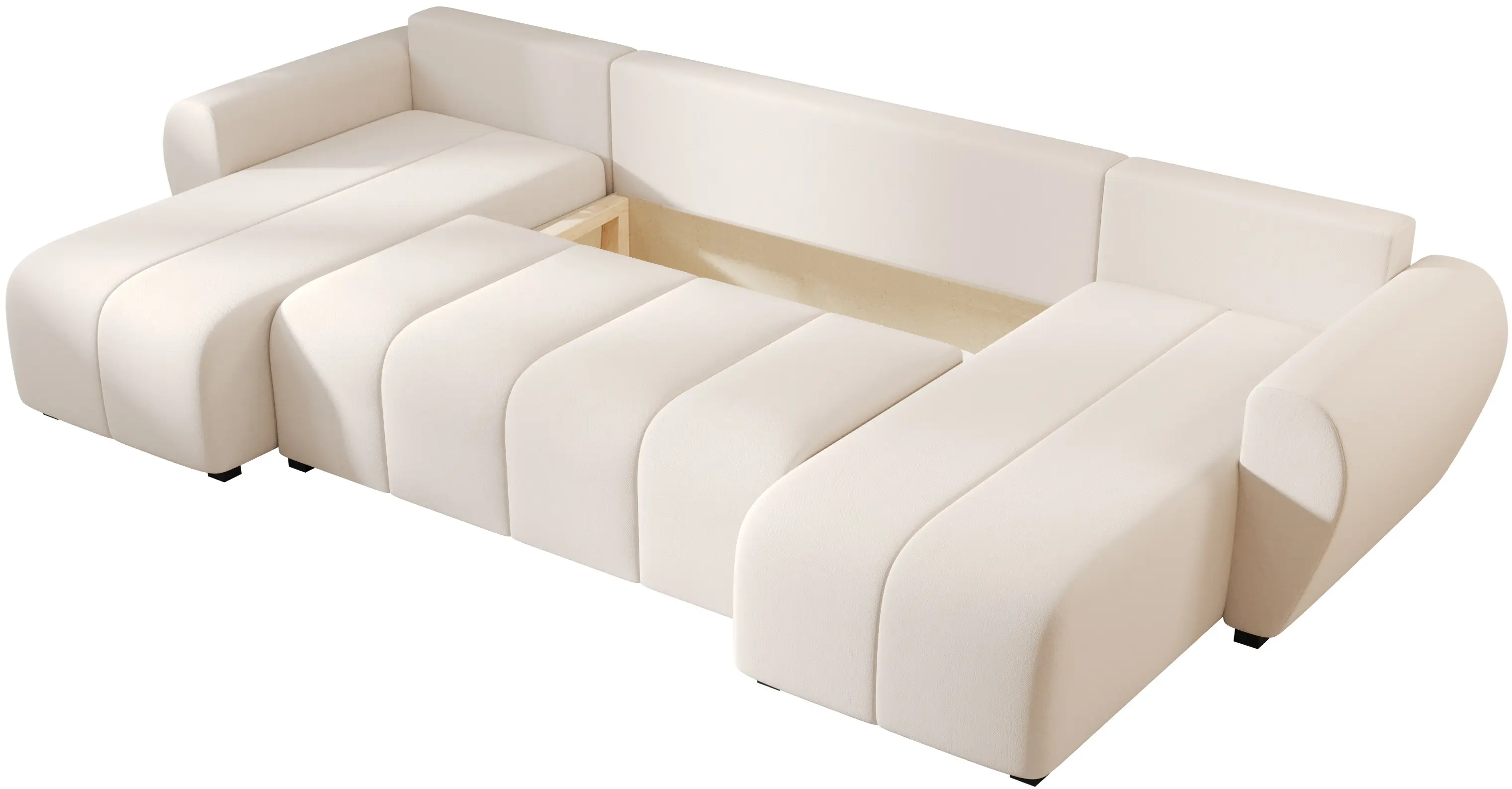 Canapea in forma de U Space Meble Molisa U Cosmic 10 (Cream)