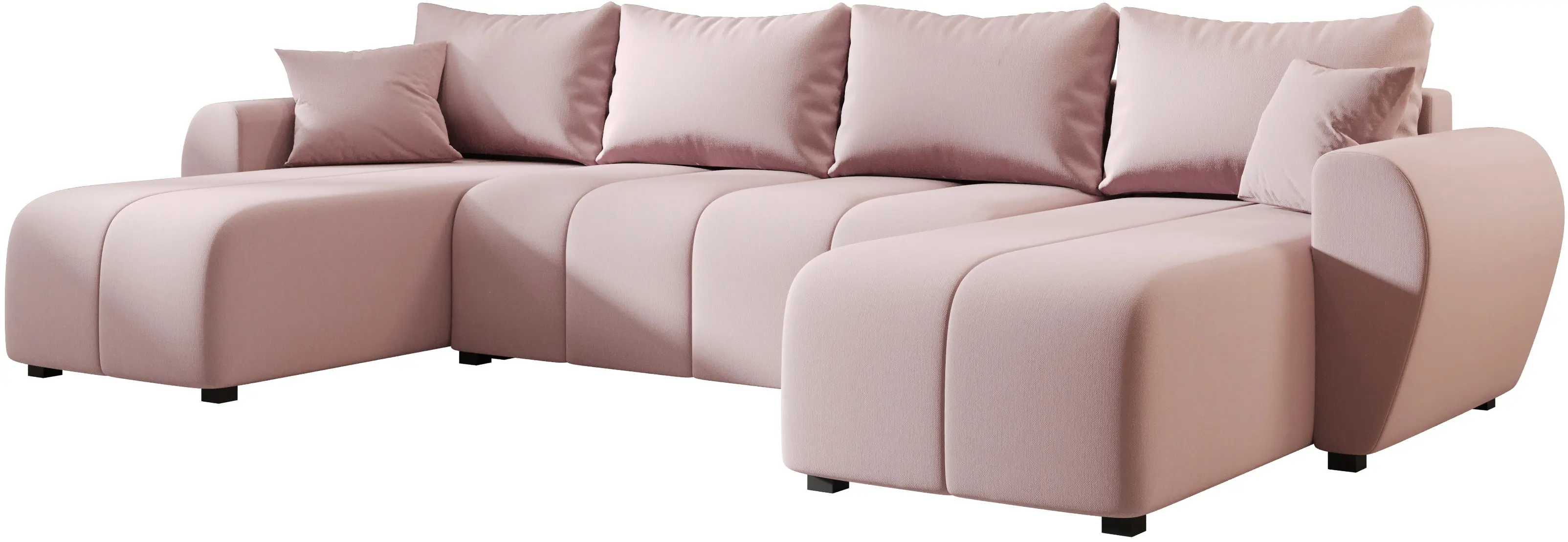 Canapea in forma de U Space Meble Molisa U Cosmic 14 (Powder Pink)