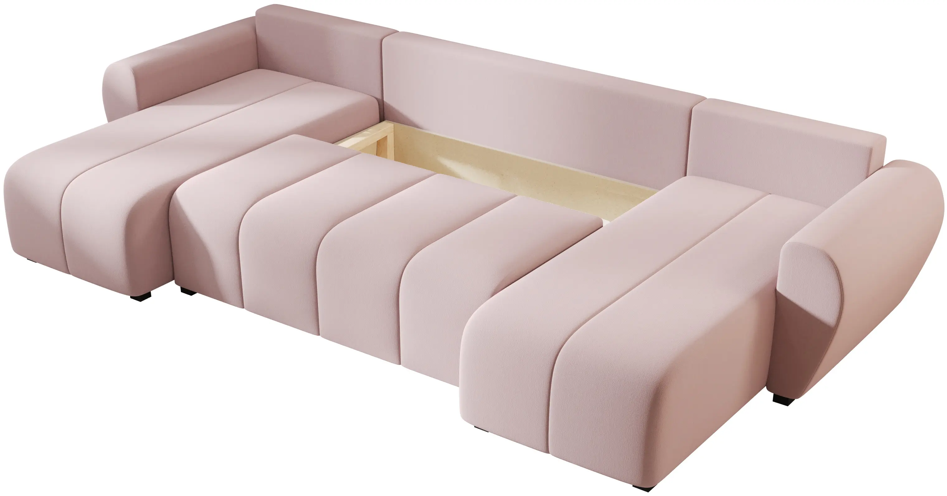 Canapea in forma de U Space Meble Molisa U Cosmic 14 (Powder Pink)