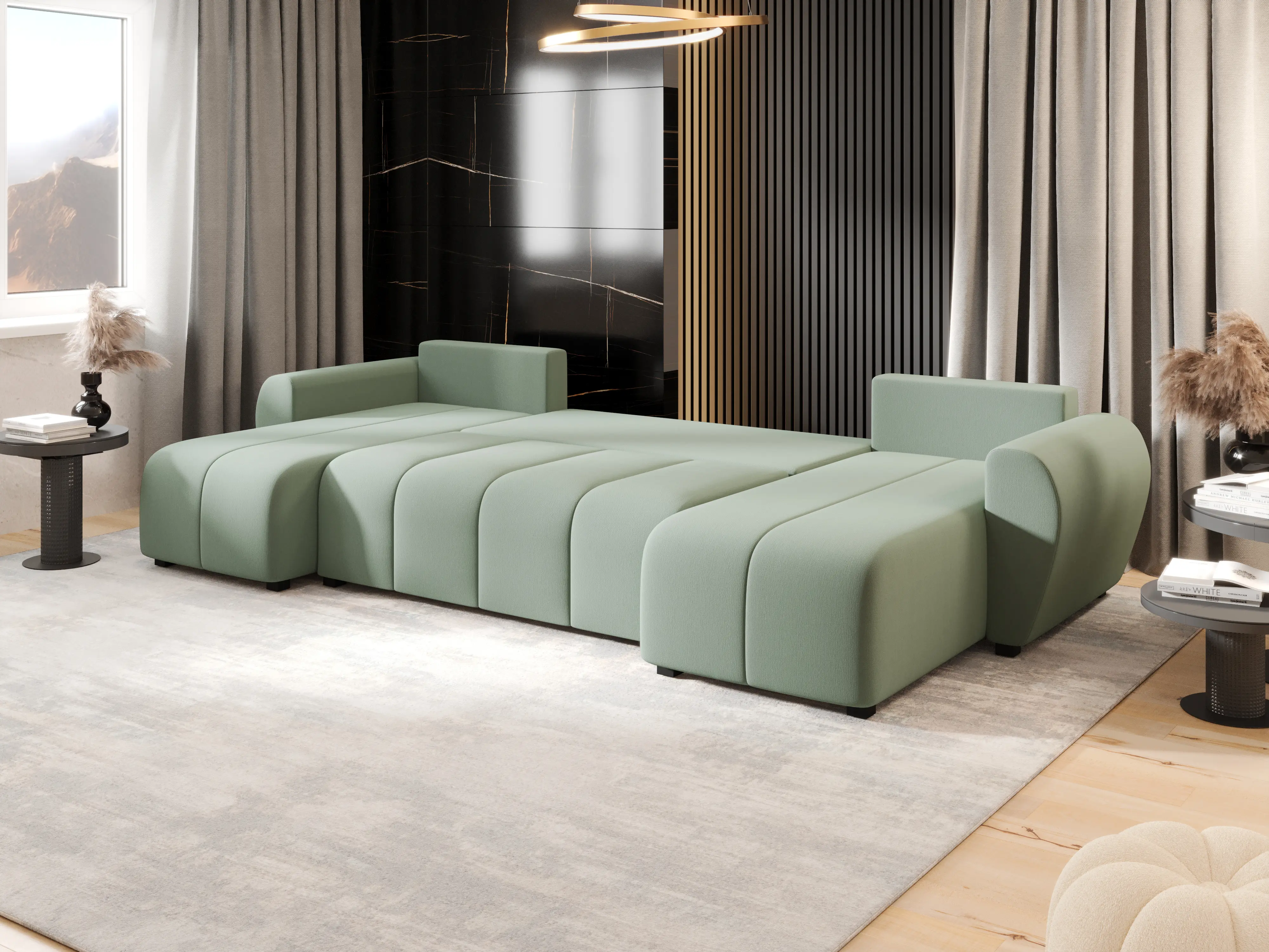 Canapea in forma de U Space Meble Molisa U Cosmic 16 (Mint)