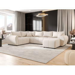Canapea in forma de U Space Meble Molisa U Plus Cosmic 10 (Cream)