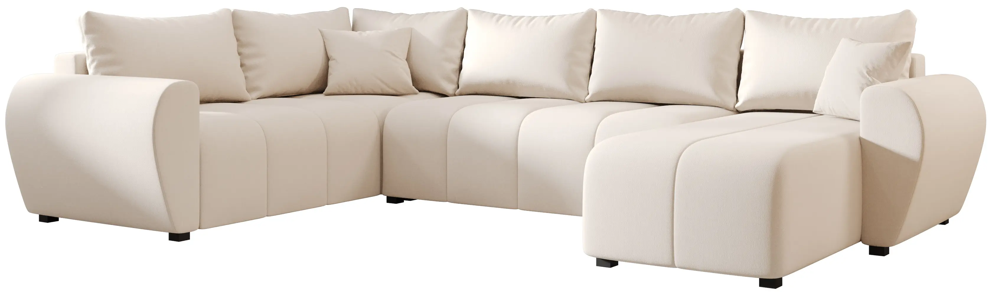 Canapea in forma de U Space Meble Molisa U Plus Cosmic 10 (Cream)