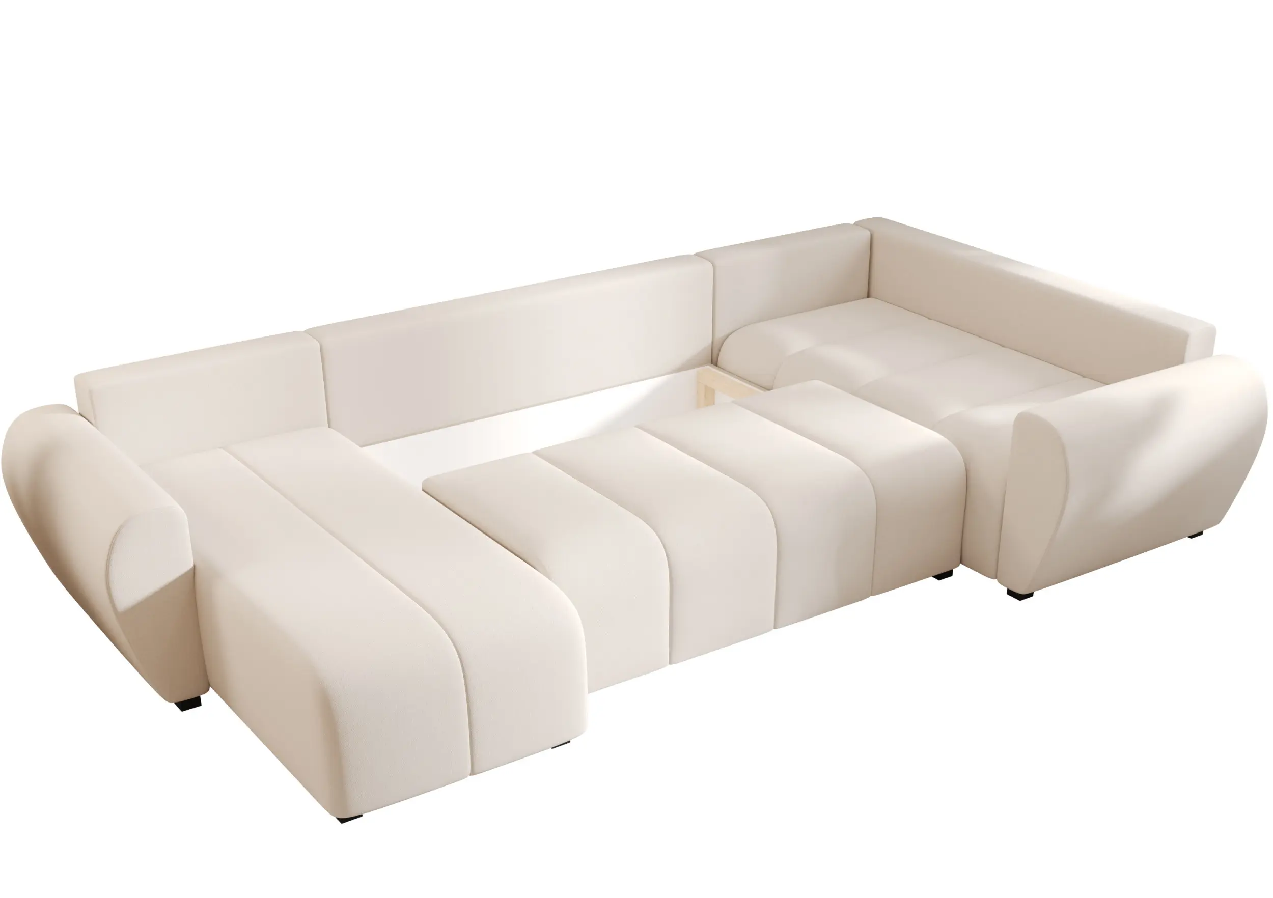 Canapea in forma de U Space Meble Molisa U Plus Cosmic 10 Right (Cream) - 6