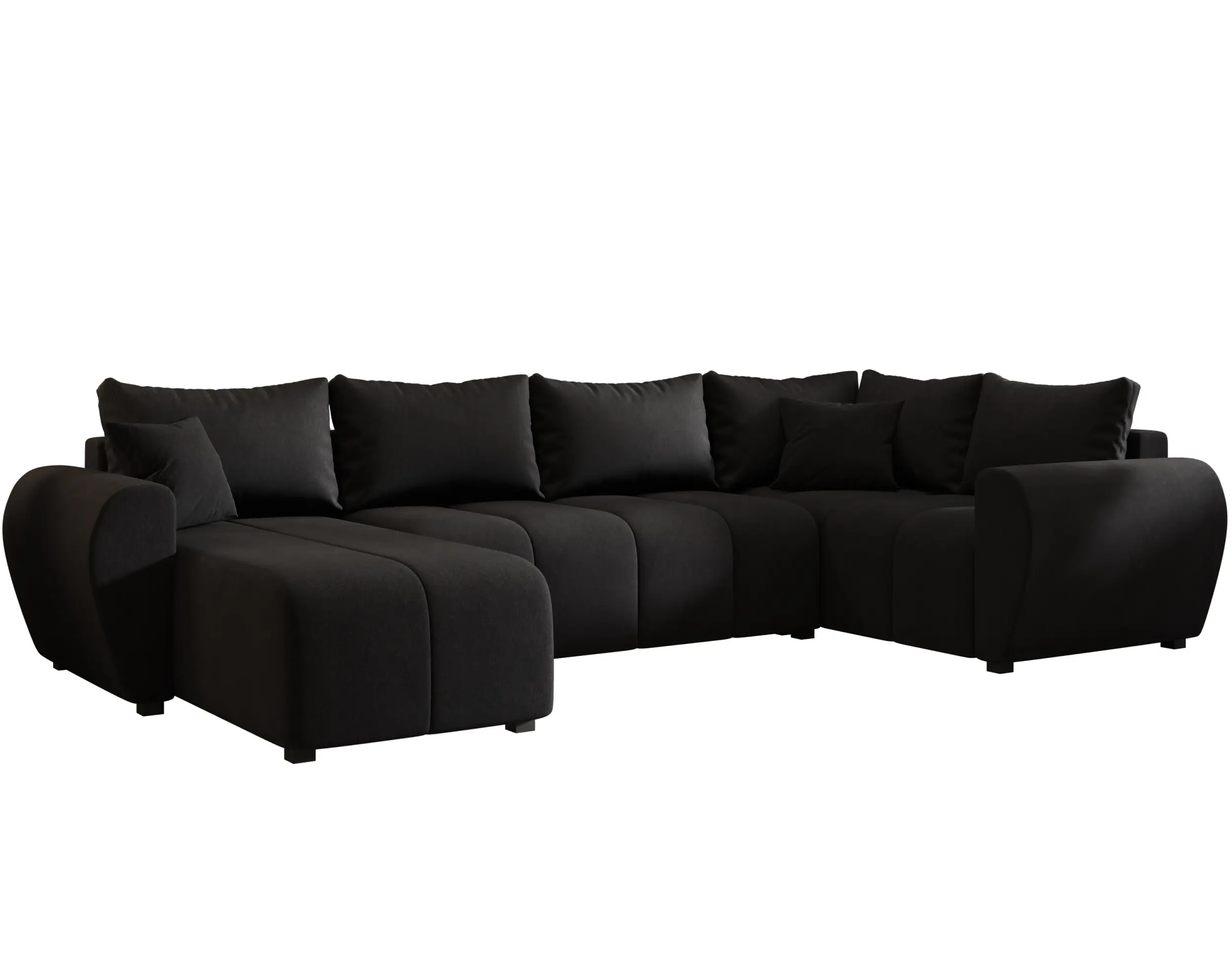 Canapea in forma de U Space Meble Molisa U Plus Cosmic 100 Right (Black) - 2