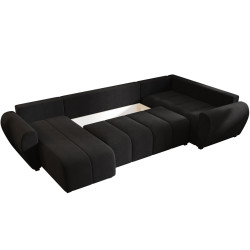 Canapea in forma de U Space Meble Molisa U Plus Cosmic 100 Right (Black) Thumb