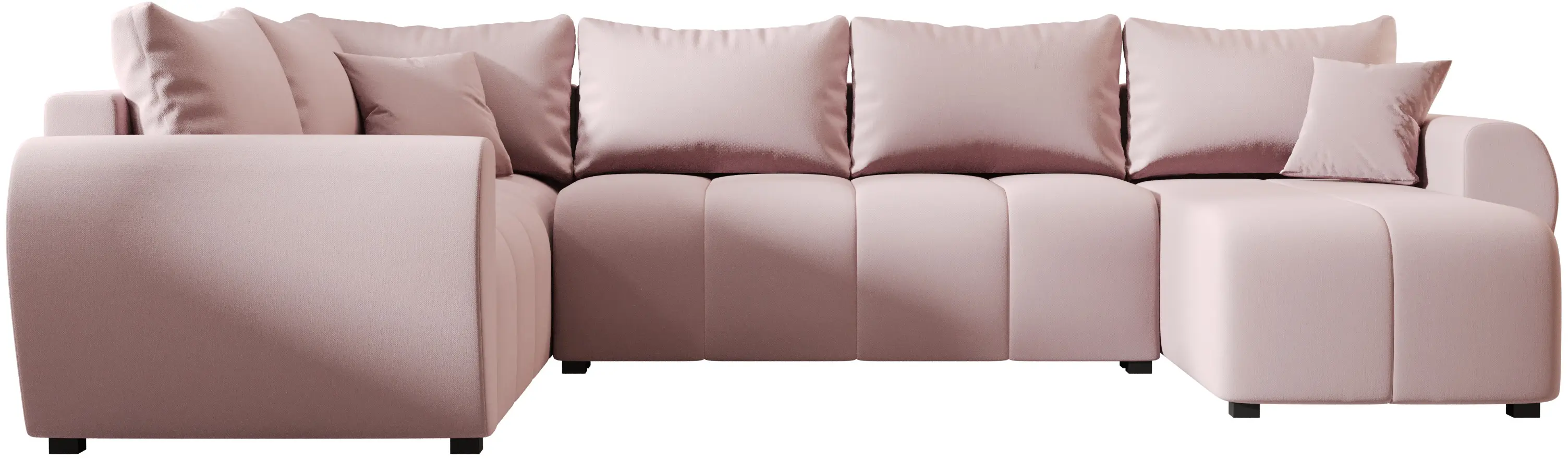 Canapea in forma de U Space Meble Molisa U Plus Cosmic 14 (Powder Pink)