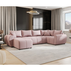 Canapea in forma de U Space Meble Molisa U Plus Cosmic 14 Right (Powder Pink)