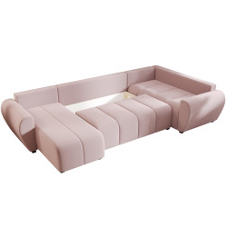 Canapea in forma de U Space Meble Molisa U Plus Cosmic 14 Right (Powder Pink) Thumb