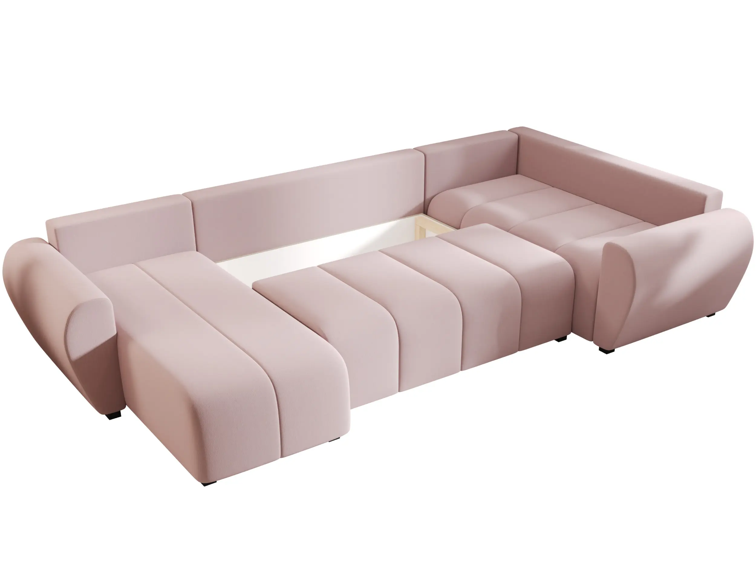 Canapea in forma de U Space Meble Molisa U Plus Cosmic 14 Right (Powder Pink) - 6