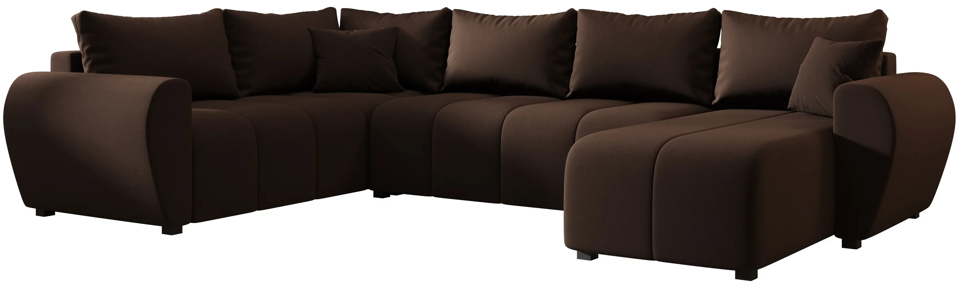 Canapea in forma de U Space Meble Molisa U Plus Cosmic 800 (Brown)