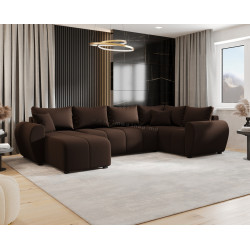 Canapea in forma de U Space Meble Molisa U Plus Cosmic 800 Right (Brown)