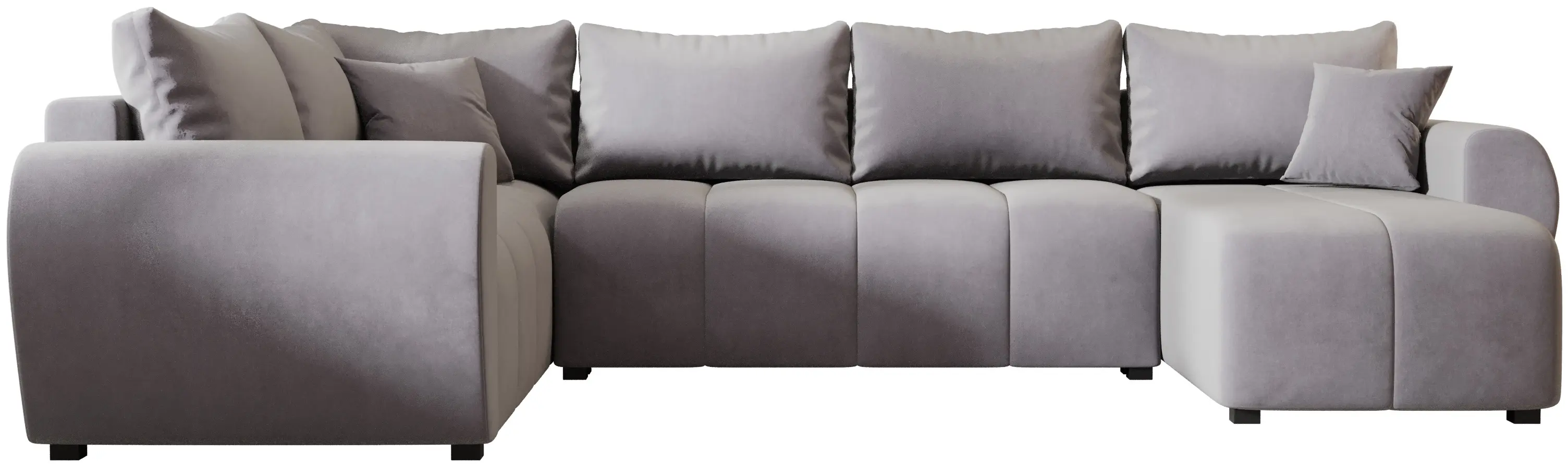 Диван П-образный Space Meble Molisa U Plus Itaka 50 (Gray Light)