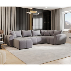 Canapea in forma de U Space Meble Molisa U Plus Itaka 50 Right (Light Grey)