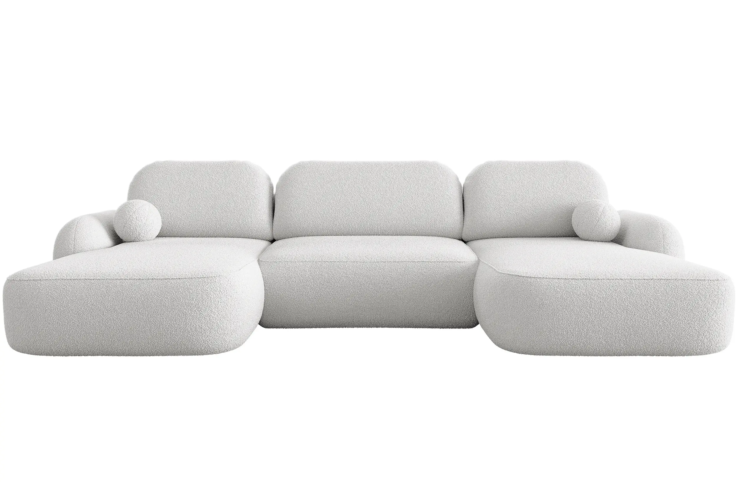 Canapea in forma de U Space Meble Molly U Terra Frotte 0 (White) - 3