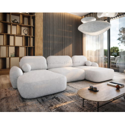 Canapea in forma de U Space Meble Molly U Terra Frotte 0 (White)
