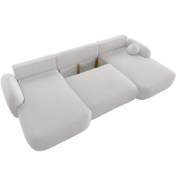 Canapea in forma de U Space Meble Molly U Terra Frotte 0 (White) Thumb